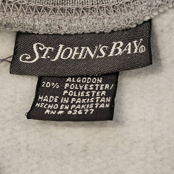 90s Y2K Mens Large Tall Heathered Gray Crewneck Sweatshirt Pullover Classic - Picture 6 of 9